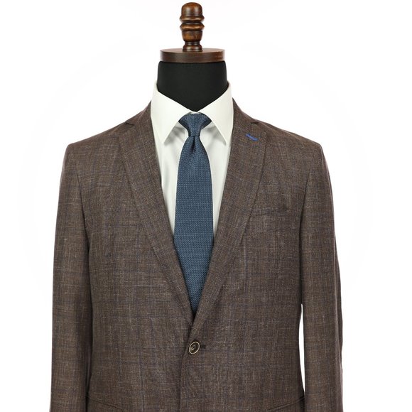 J. Hilburn Vitale Barberis Canonico Wool Cotton Linen Silk Blend Sport Coat 40R - Picture 2 of 12